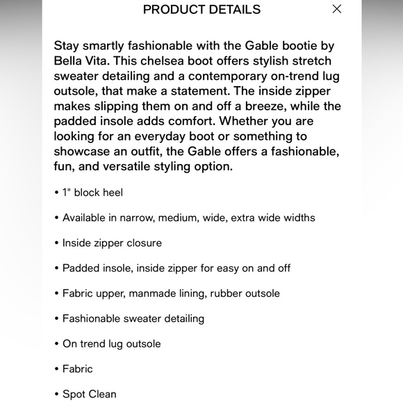 Bella Vita Women's Gable Block Heel Booties - Picture 12 of 12